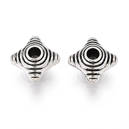 Tibetan Style Alloy Beads TIBE-N013-06AS-1
