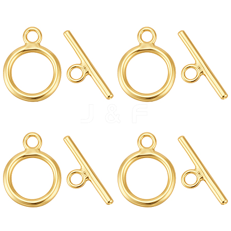 925 Sterling Silver Toggle Clasps STER-BC0004-38G-1