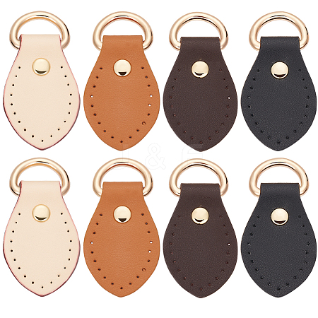 8Pcs 4 Colors Cowhide D Buckle FIND-BBC0003-75B-1