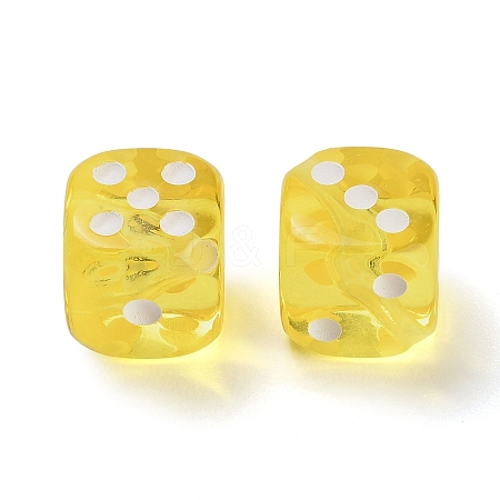 Spray Printed Transparent Acrylic Beads AC-CBA40CF-01B-1