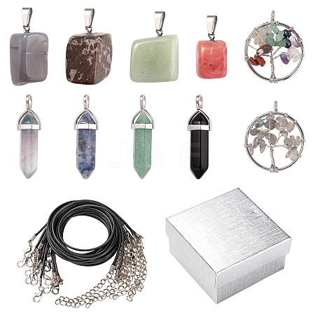 DIY Gemstone Necklace Making Kit DIY-FS0003-53-1
