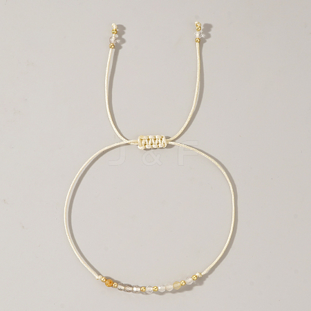 Natural Birthstone Braided Bead Bracelets for Women VA8051-11-1