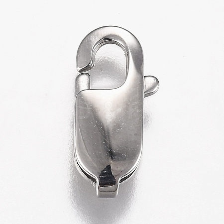 Tarnish Resistant 316 Surgical Stainless Steel Lobster Claw Clasps STAS-Z013-02C-1