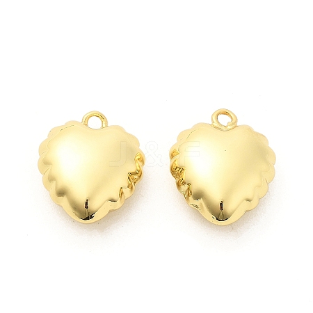 Heart Brass Pendants KK-L237-002G-1