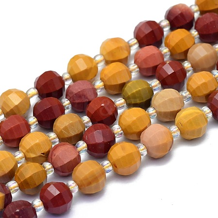 Natural Mookaite Beads Strands G-K306-A10-8mm-1