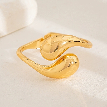 Alloy Hinged Bangles for Women BJEW-V002-06G-1