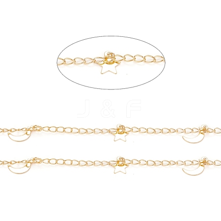 Handmade Brass Curb Chains CHC-D026-13G-1