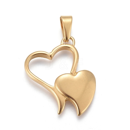 Valentine's Day 304 Stainless Steel Pendants STAS-F252-29G-1