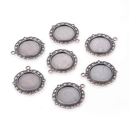 Zinc Alloy Pendant Settings for Cabochon & Rhinestone LS-PALLOY-A15290-R-FF-1