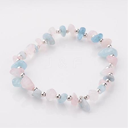 Gemstone Stretch Bracelets BJEW-JB02414-05-1