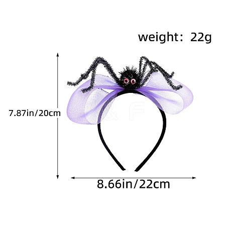 Halloween Spider Iron Hair Bands PW-WG0C744-04-1