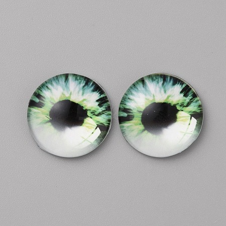 Glass Cabochons LS-GLAA-WH0033-75F-03-1