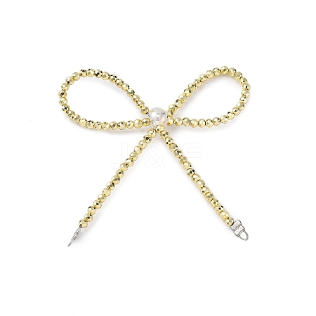 Alloy & Glass Bowknot Chandelier Component Links PALLOY-D360-01A-1