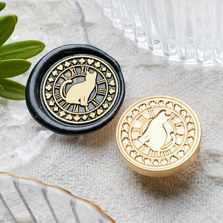 Animal Insect Theme Golden Plated Wax Seal Brass Stamp Head STAM-K001-03G-12-1