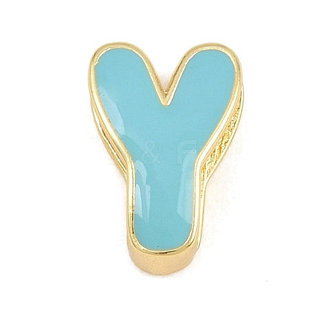 Brass Enamel Beads KK-CBA3FD6-08Y-G-1