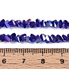 Electroplate Transparent Glass Beads Strands GLAA-N021-4mm-02-4