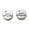 Non-Tarnish 304 Stainless Steel ASL Charms X-STAS-L260-006P-1