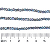 Transparent Electroplate Glass Beads Strands EGLA-A039-T2mm-UA07-4