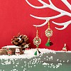 50Pcs 5 Style Christmas Theme Alloy Enamel Pendants ENAM-LS0001-49-RS-6