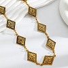Alloy Rhombus Link Chain Waist Belly Chains for Women FS-WGE04C8-03-3