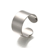 316 Surgical Stainless Steel Open Cuff Rings RJEW-F170-01P-03-2