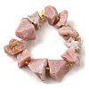 Raw Rough Natural Pink Opal Beads Strands G-Z087-B21-3