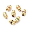 Brass Micro Pave Cubic Zirconia Beadsong-Lasting Plated ZIRC-P089-23B-G-1