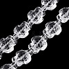 Transparent Glass Beads Strands DGLA-N021-02A-11-1