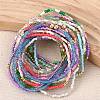 20Pcs 20 Colors Glass Seed Beaded Stretch Bracelet Sets BJEW-SW001593-4