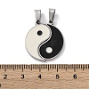 201 Stainless Steel Split Pendants STAS-Q342-17P-3