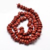 Natural Red Jasper Chip Beads Strands G-E271-124-2