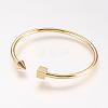 Brass Cuff Bangle BJEW-P168-B30-1