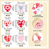 12Pcs 6 Colors Glass Enamel Beads LAMP-TA0002-35-4