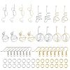   Wire Wrap Big Pendant Dangle Earring DIY Making Kit DIY-PH0006-17-1