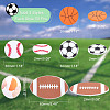 CHGCRAFT 150pcs 3 style Sponge Sports Balls Stickers DIY-CA0003-84-2