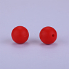 Round Silicone Focal Beads SI-JX0046A-52-2