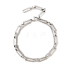 304 Stainless Steel Cable & Paperclip Chain Bracelets Multi-layered Bracelets for Women BJEW-JB12331-02-2
