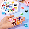 36Pcs 36 Colors Paw Print Computerized Embroidery Cloth Iron on Patches PATC-TAC0001-08-7