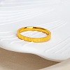 Heart Pattern 201 Stainless Steel Finger Rings FS-WG2B97B-04-1