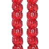 Electroplate Baking Paint Transparent Glass Beads Strands GL-CBA17FF-02D-2