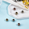 6Pcs 3 Colors Brass European Beads KK-ME0004-23-4