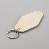 Plastic Blank Motel Keychain KEYC-WH0034-29I-2
