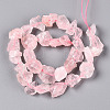 Natural Rose Quartz Beads Strands G-R421-17-2