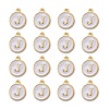 Golden Plated Alloy Charms LS-X-ENAM-S118-01J-2