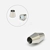 304 Stainless Steel Magnetic Clasps with Glue-in Ends STAS-K006-05C-6mm-1