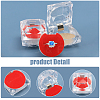 Square Diamond Acrylic Ring Storage Boxes CON-WH0095-51-6