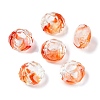 Two Tone Glass European Beads GDA009-1-1