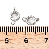 Brass Pave Clear Cubic Zirconia Connector Charms KK-H538-04P-3