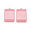 Rack Plating Alloy Enamel Pendants LS-ENAM-N056-430A-1