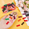 60Pcs 6 Colors Acrylic Knitted Hat Making Fastener Tool FIND-GA0004-05-3